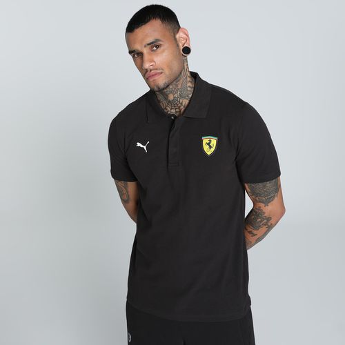 PUMA Scuderia Ferrari Men's Polo Shirt in Black