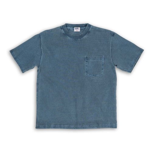 Heavyweight Pocket Tee Steel Blue