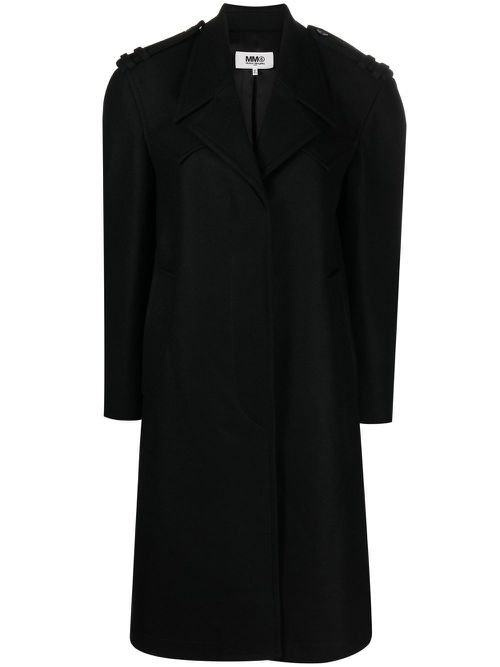 Single-breasted coat - Black