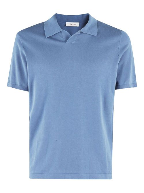 Short-sleeve polo shirt - Blue