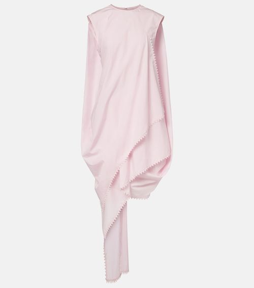 Traversin asymmetric cotton poplin minidress