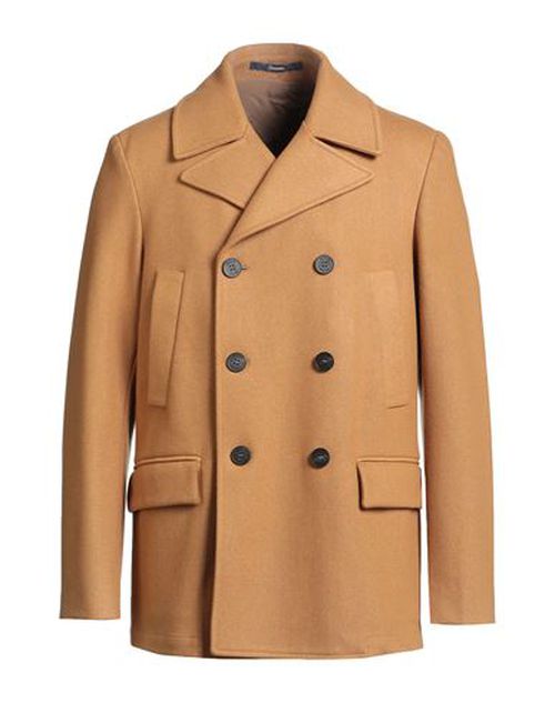 Man Coat Camel Size 40 Wool, Polyamide