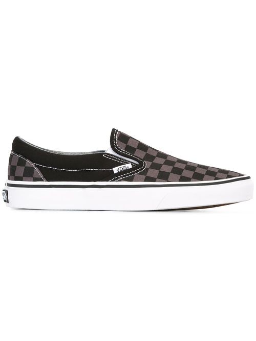 Checked slippers - Grey