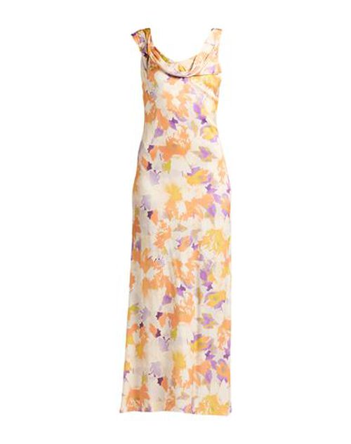 Woman Maxi dress Apricot Size 8 Viscose, Elastane