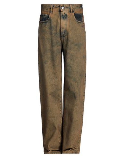 Man Jeans Brown Size 28 Cotton