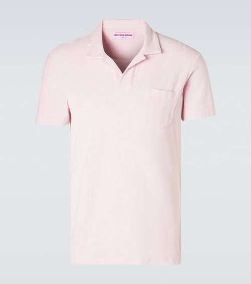 Cotton terry polo shirt