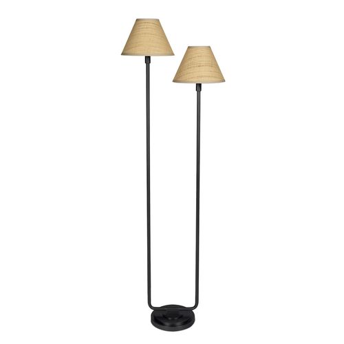 Blackened Brass Floor Lamp from the Polly Collection