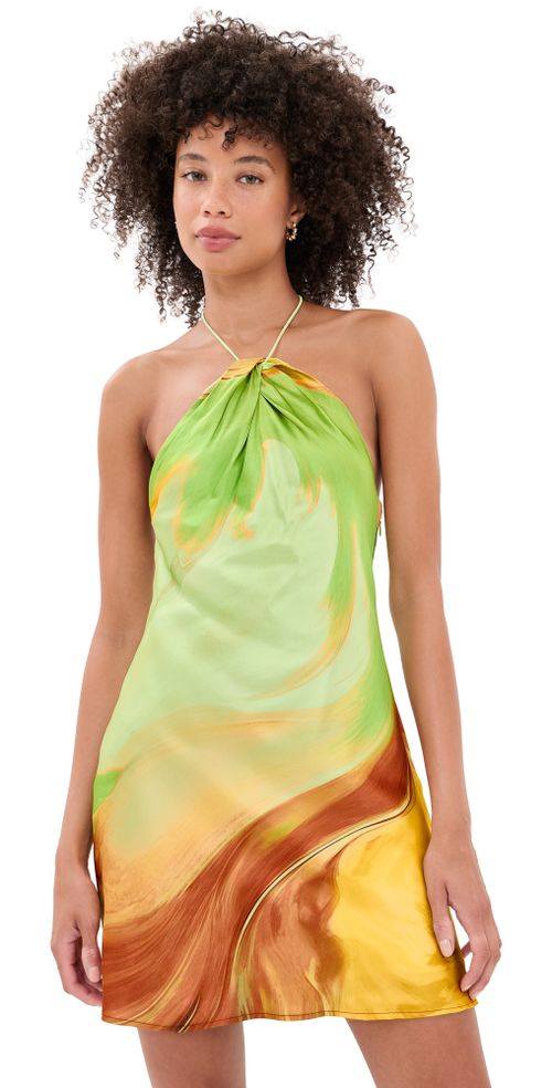Hilary Dress Pera Brushstroke