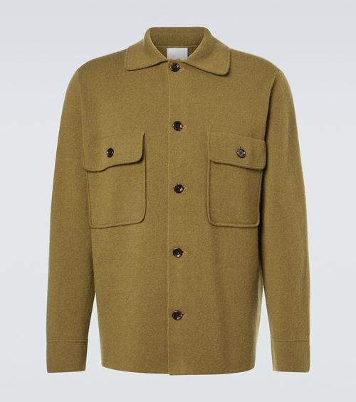 Wool and cashmere overshirt
