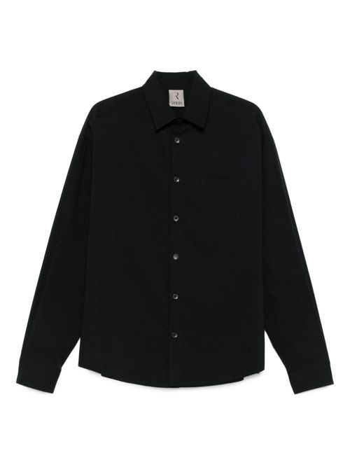 Long-sleeve button-up shirt - Black