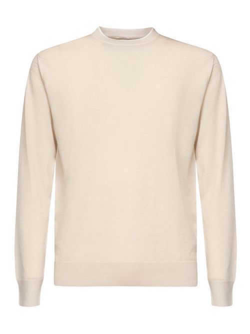 Wool And Silk Crew Neck Sweater