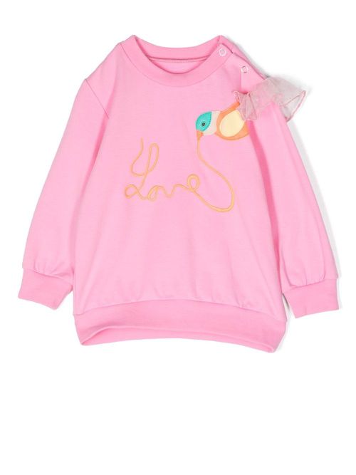 Lucia Love crew neck sweatshirt - Pink