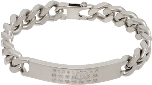 MM6 Maison Margiela Silver Classic Chain Bracelet