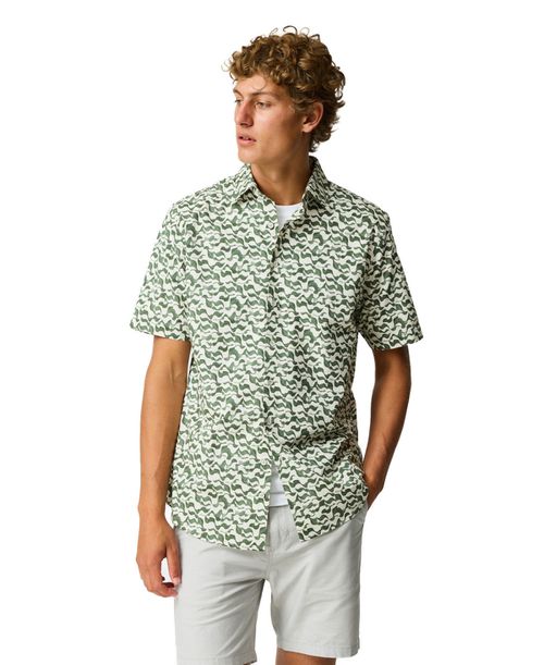 Men's Classic Fit Bendigo Short Sleeve Shirt - Kelp