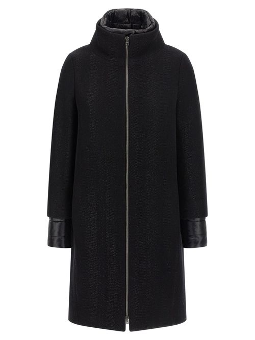 Lamé Thread And Wool Coat