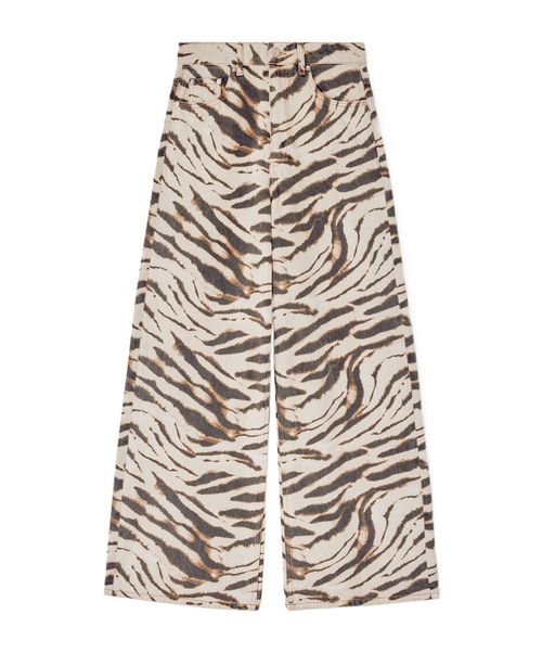 Lari Wide Jeans in Zebra Denim