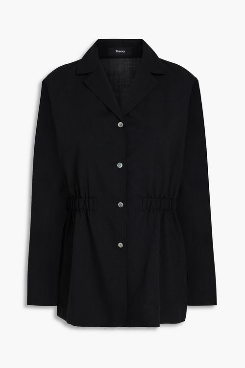 Wool-blend blazer - Black - US 0