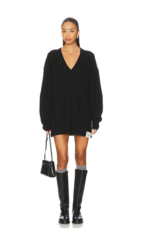 Free People x We The Free Chelsea V Neck Tunic In Black Magic in Black Magic. S also in L