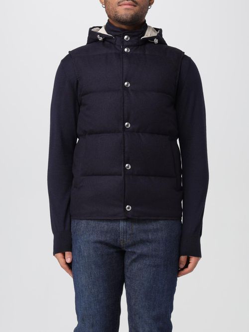 Coat Men color Blue