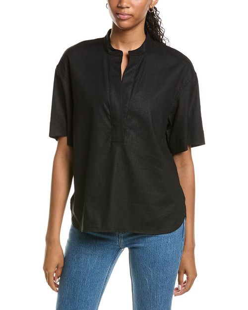 Linen-Blend Top