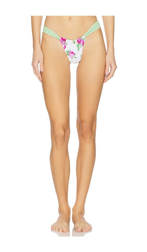 VDM Livi Reversible Bikini Bottom in Green,White. -  XS also in L, M