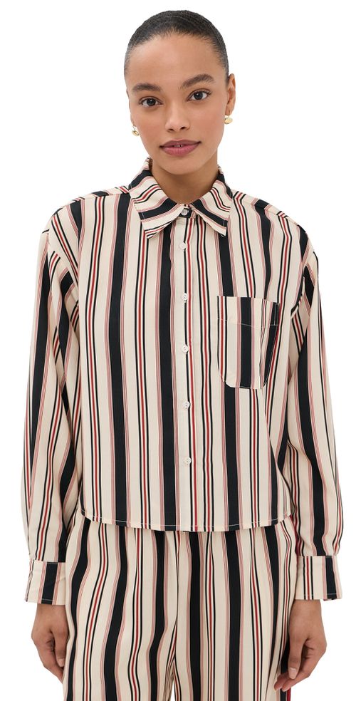 Horizon Shirt Beige Stripe