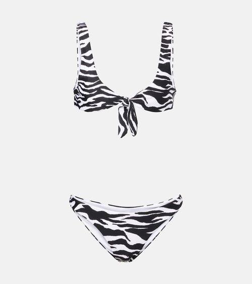 Zebra-print bikini