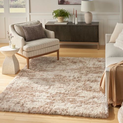 Nourison Home Dreamy Shag 4' x 6' Area Rug, Ivory/Dark Beige