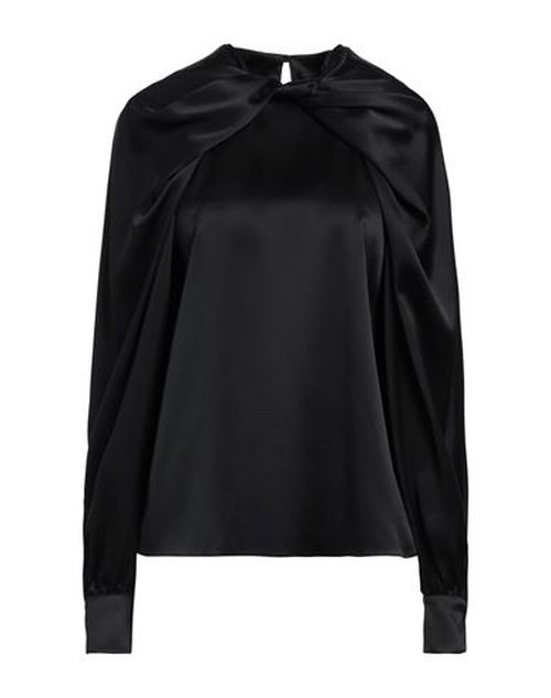 Max Mara Woman Top Black Size 8 Silk