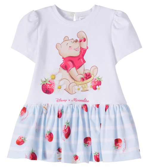 X Disney baby printed cotton-blend dress