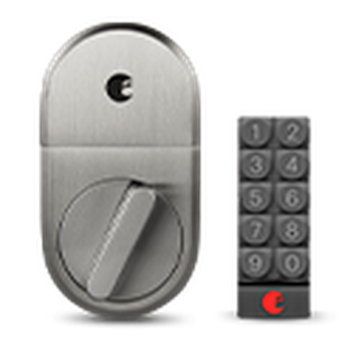 August Smart Lock + Keypad - Satin Nickel