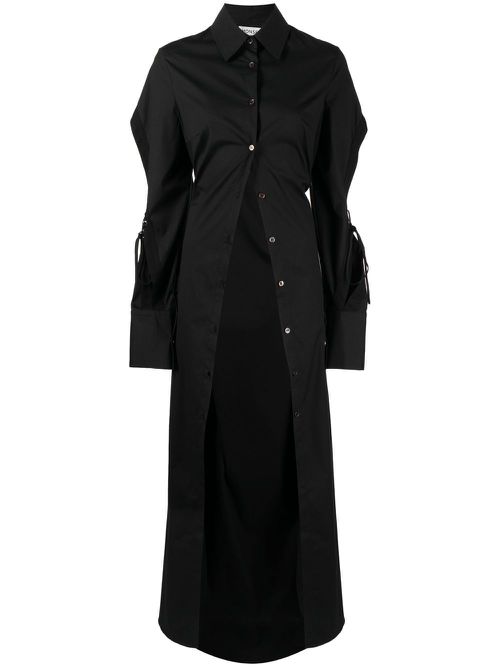 Long cotton shirt - Black