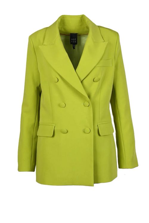 Apple Green Double-Breasted Jacket