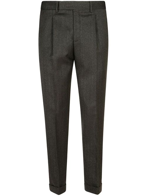Herringbone trousers - Green