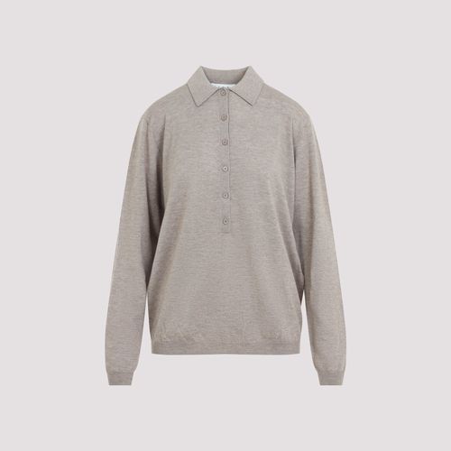 Knit V-Neck Polo for Women
