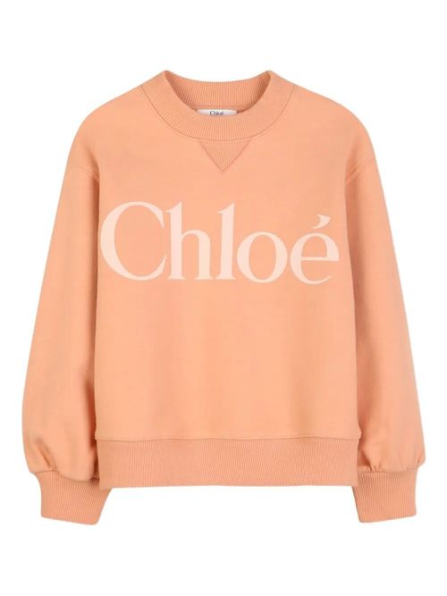 Girls Peach Logo Sweatshirt