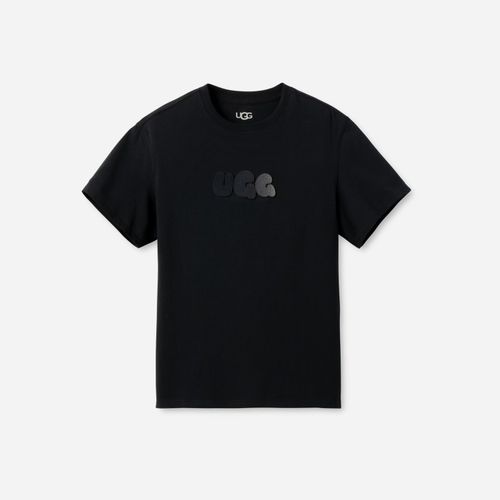 ® Bubble Logo Tee Cotton Tops in Tar