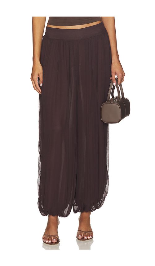 Lovers and Friends x Christina Elezaj Cordelia Pant in Chocolate Brown. XS also in XXS, S, M