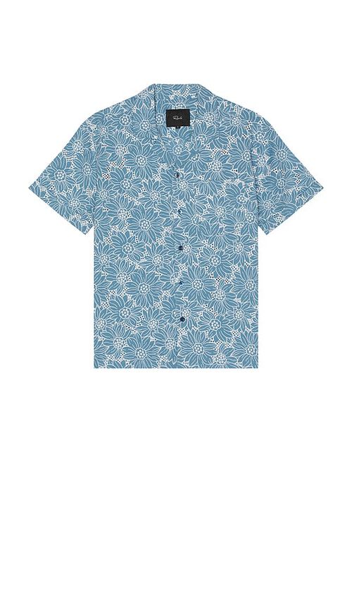 Rails Tyler Camp Shirt in Blue.  XL/1X. Also in L