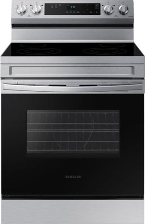 6.3 cu. ft. Freestanding Electric Range with WiFi and Steam Clean - Stainless Steel