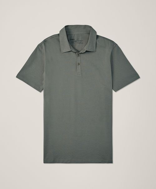 Men's Castor Green Cool Stretch Slim Polo