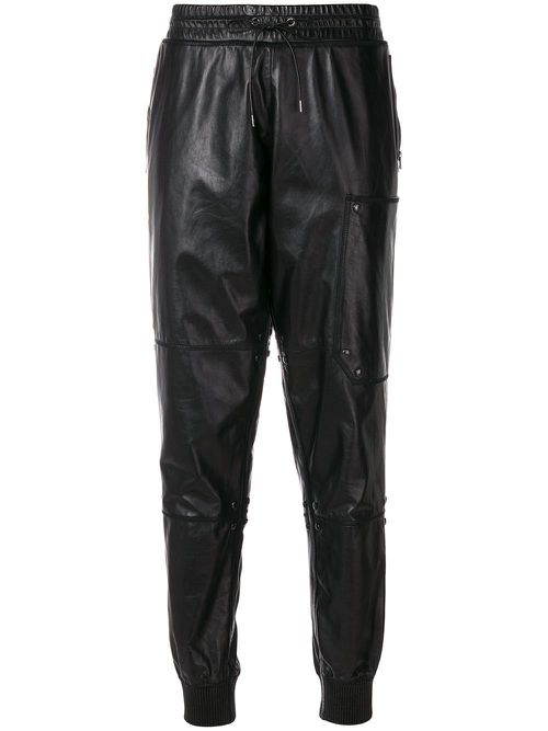 TOM FORD draped biker trousers - Black