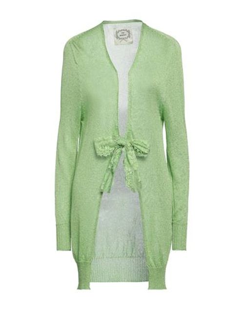 Pink Memories Woman Cardigan Green Size 10 Viscose, Polyamide, Metallic fiber, Cotton