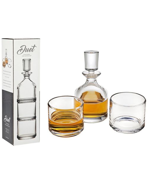 Duet Stacking Decanter Set