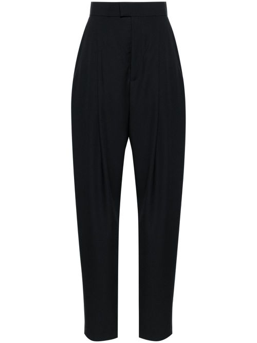 Enya high-waisted tailored trousers - Black