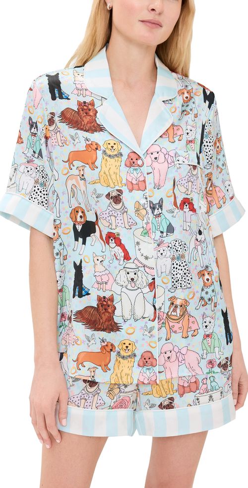 Short Sleeve Short Set Dog Wedding