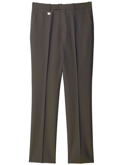 Wool tailored trousers - Brown