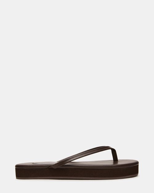 Steve Madden Women's Kiora Thong Sandals - Brown - - Leather
