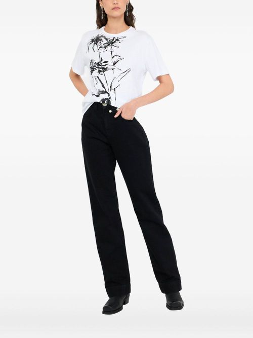 Floral-print T-shirt - White
