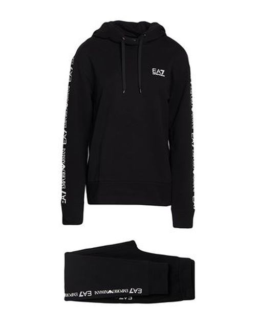 Woman Tracksuit Charcoal Size M Cotton, Elastane